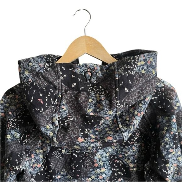 Lululemon Scuba Hoodie Sz 6 Light Cotton Fleece Assemblage Alpine Multi - Picture 10 of 16